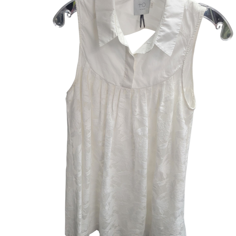 HD in Paris Ivory Sleeveless Blouse